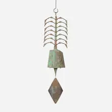 Paolo Soleri, Windbell, c. 1975, patinated bronze, copper