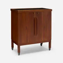 Torbjørn Afdal, Bar cabinet, c. 1965, teak, laminate