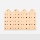 Thomas Barger, Queen-size headboard, c. 2020, paper, sawdust, paint, and polyurethane over wood
