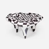 touche-touche, Coffee table, 2021, glazed ceramic, phosphorescent grout