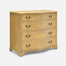 Modern, Cabinet, c. 1975, vellum over wood, brass