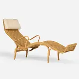 Bruno Mathsson, Pernilla 3 lounge chair, 1942 / 1970, beech, canvas webbing
