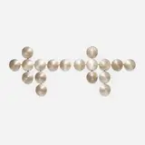 Massimo Castagna, Wall Clip fixtures, pair, 2020, brass, patinated spun aluminum