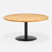 Dining table from the Maidman Residence, Sands Point, New York by Modern, c. 1970, enameled steel, oak, sold Nov 2025