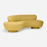 Vladimir Kagan, Long Island sofa, c. 1975, upholstery, Lucite
