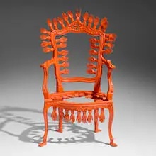 Pedro Friedeberg, Untitled (Armchair), 2016, lacquered wood