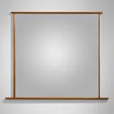 Origins mirror, model 270 by George Nakashima, 1961, walnut, mirrored glass, sold Oct 2025