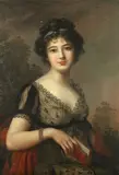 Antoine Vestier, Portrait of a lady, oil on canvas