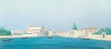 Mario Dinon, Canal Grande de S. Chiara, oil on panel