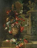 Dutch School, Still life of flowers, oil on canvas