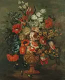 Pieter Casteels III, Still life of flowers, oil on canvas