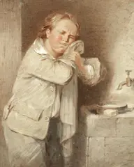 Ows William Henry Hunt, Scrub, watercolour heightened with white