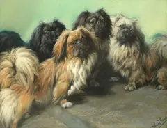 Fannie Moody, The family, pastel
