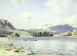 William Heaton Cooper, Rydal Water, watercolour and pencil