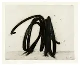 Bernar Venet, Indeterminate Line II, 2016, Radierung, Polymergravur und Carborundum auf Velin