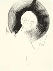Anne Imhof, Ohne Titel, 2020, Bleistift und Tinte auf Papier