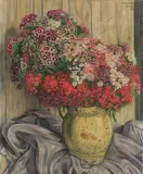 Aimé Barraud, Œillets de poète (Bartnelken), 1933, Öl auf Leinwand