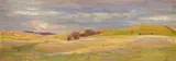 Johan Lundbye, Dänische Landschaft (Studie), Öl auf Holz