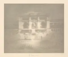 Gerhard Richter, Bahnhof (Hannover), 1967, Offset in Grautönen auf weißem, leicht granuliertem Halbkarton