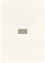 Ohne Titel by Blinky Palermo, 1971, Siebdruck auf Offsetkarton, sold Jul 2020