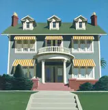 Robert Cottingham, House with Awnings, 1968, Oil on canvas