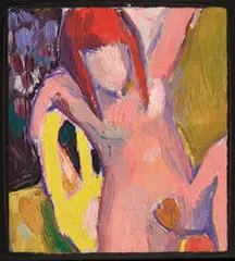 Sheila Wrono, Untitled (Nude), 1964, Oil on panel