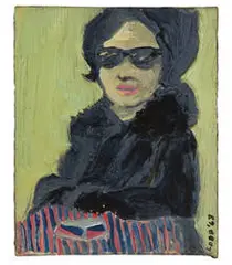 Vernon Lobb, Untitled (Portrait), 1963, Oil on board