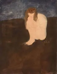 Daniel Maffia, Nude, 1963, Watercolor on paper