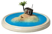 Bruce Houston, Untitled (Television Island), c. 1970-80, Mixed media