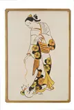 Léonard-Tsuguharu Foujita, Japanese girl with cat