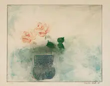 Kaiko Moti, Still life, 1961, Etching