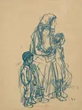 Théophile Steinlen, Mother with Children