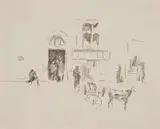 James Abbott McNeill Whistler, Gaiety Stage Door, 1879, Lithograph
