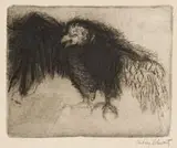 Aubrey Schwartz, Bird, c. 1960, Etching