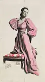 Arthur William Brown, Fashion illustration, 1946, Watercolor, ink and pencil on board
