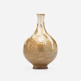 Raoul Lachenal, Vase, c. 1925, glazed and gilt stoneware