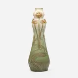 Emile Belet for Paul Milet, Vase with water lilies, c. 1900, glazed stoneware