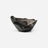 Bowl by George E. Ohr, 1897-1900, glazed earthenware, sold Sep 2023