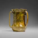 Rare tyg by George Ohr and Susan Frackelton, 1899, glazed earthenware, sold Sep 2023