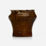 Vase from the Collection of Andy Warhol by George E. Ohr, 1897-1900, glazed earthenware, sold Sep 2023