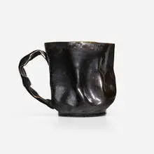 George E. Ohr, Pitcher, 1898-1910, scroddled bisque earthenware