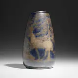 Russell Crook, Rare vase with stags, c. 1910, salt-glazed stoneware
