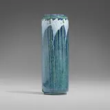 Anna Frances Simpson for Newcomb College Pottery, Transitional vase with crocuses