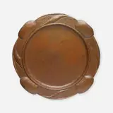 Large tray, model 346 by Gustav Stickley, c. 1905, handwrought copper, sold Sep 2023