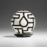 Miriam Carpenter, Find Your Bearings, 2017, bleached maple, stainless steel ball bearing, gesso, wax