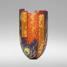 Binh Pho, Autumn Dream, 2006, carved and painted cherry