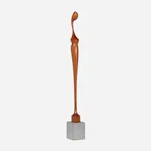 Joël Urruty, Swan Lady, 2011, mahogany, lacquer, cast concrete
