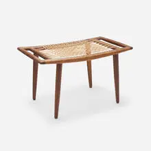 Sam Maloof, Stool, c. 1966, walnut, rope