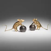 Jules et Jim by Claude Lalanne, 2015, bronze, sold Oct 2025