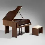 attribution Jacques Adnet, Piano and bench